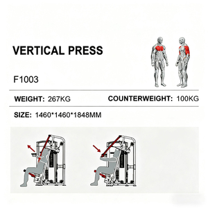Máquina de Gimnasio Comercial para Ejercicios de Fuerza, Máquina de Pecho, Espalda y Hombros, Máquina Combinada de Ejercicios con Pesas para Pectorales y Espalda - Product Image 2