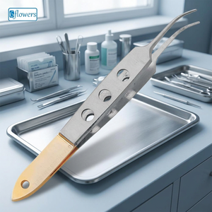 แหนบดึงขนคิ้วสแตนเลสโค้ง 6 ดอก ปลายแหลม อเนกประสงค์ ทนทาน ดีไซน์ทันสมัย - Product Image 3