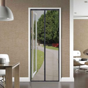 Cortina de puerta <span class=keywords><strong>mosquitera</strong></span> magnética antiinsectos, cierre automático de malla de poliéster para dormitorio y cocina, lavable, fácil de montar - Product Image 3