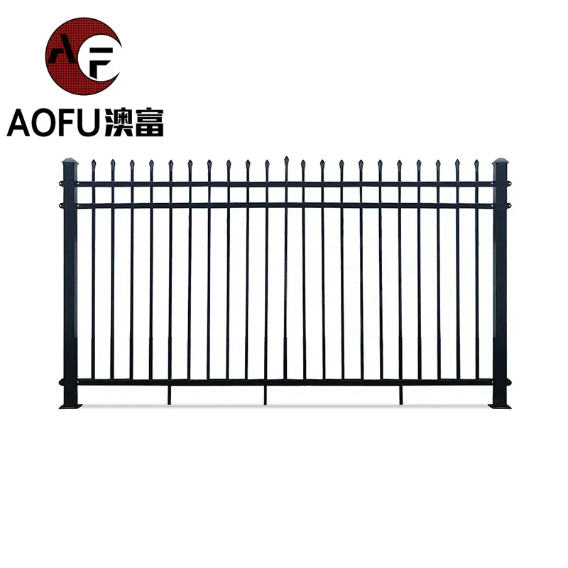 Design popolare decorativo in acciaio zinco saldato cortile della fabbrica di recinzione parete di protezione ringhiera in ferro battuto recinzione