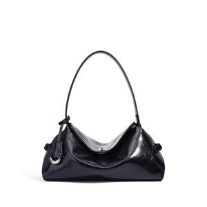 Bolso Bandolera de Piel Genuina para Mujer, Moderno y Elegante, con Cierre, para el Hombro, de Poliéster, con Diseño Geométrico, para el Trabajo y el Tiempo Libre - Product Image 6