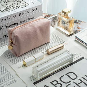 Organizador de maquillaje personalizado Veet, neceser de viaje femenino personalizado a la moda, neceser rosa con cremallera, neceser - Product Image 5