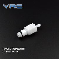 Coupure du connecteur en plastique CPC Valve Tuyau d'air en ligne Barb Raccord de tube à déconnexion rapide pour la circulation de l'eau