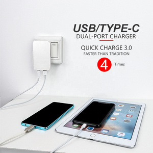 Cargador rápido tipo C QC3.0 PD de 20W y 30W, cargador de pared para teléfono móvil, puertos duales, Cargador rápido USB para <span class=keywords><strong>Iphone</strong></span> Samsung - Product Image 6
