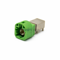 Conector Macho de Datos de Alta Velocidad HSD Automotriz de 4 Pines, Código O, Montaje en PCB con Orificio Pasante