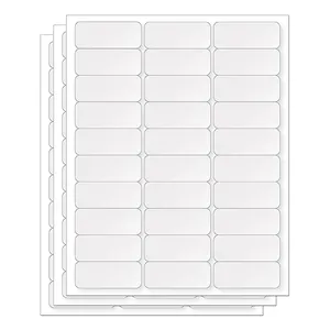 Factory Price A4 Sheet Adhesive Address Labels 30 Up Barcode Feature For Laser Inkjet Printer Packages Shipping Labels