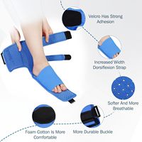 Ceinture extensible pour chute de pied améliorée Attelle de nuit réglable unisexe Attelle de cheville fixe Support de pied