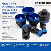 Kit de scies cloches diamantées professionnelles pour carrelage, outils de perçage pour céramique, porcelaine et maçonnerie