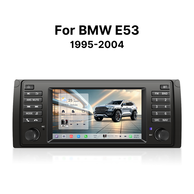 Youducar 7" Android Touchscreen Car Radio Player Navigation Head Unit BMW X5 E53 1995-2004 1280*720 HD Wireless FM Transmitter