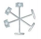 CHEVALIEROUS Aiguilles en acier dur antirouille, plusieurs tailles, pièces <span class=keywords><strong>de</strong></span> rechange pour niveleurs <span class=keywords><strong>de</strong></span> carreaux réutilisables à clip en T - Product Image 2