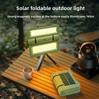 Lampu Camping LED Lipat Tenaga Surya untuk Luar Ruangan, Daya Tahan Baterai Lama, Lampu Darurat, Cadangan Daya Rumah, Garansi 2 Tahun, Tekan Satu Tombol