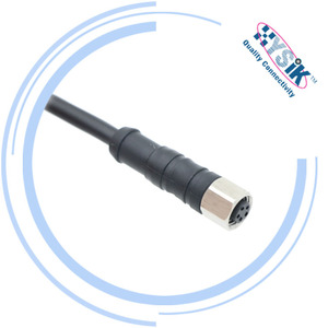 M8 Düz Erkek-Dişi Konnektör Kablosu Korumalı Sinyal Kablosu - Product Image 6