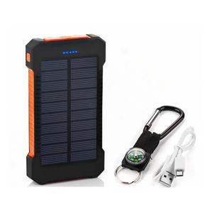 Batterie externe solaire 10000 mAh à succès – Chargeur USB portable avec lampe de camping pour le voyage - Product Image 2