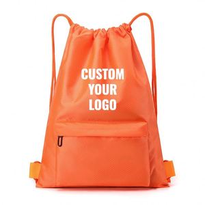 Custom Logo Unisex Gym <b>Drawstring</b> <b>Backpack</b>, Pretty Design Waterproof Softback with Soft Handle & Adjustable Belt - Product Image 4