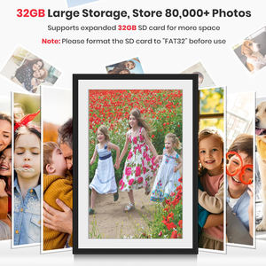 Cadre photo numérique grand format avec écran tactile HD, stockage de 16/32/64 Go, 15 pouces, vidéo, <span class=keywords><strong>gif</strong></span>, jpg, musique, partage <span class=keywords><strong>gratuit</strong></span> sur le cloud - Product Image 4