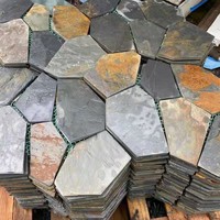 Pierre naturelle à 100 %, pierre de craquelure de glace, ardoise pour mur extérieur, brique de pierre craquelée
