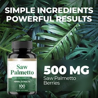 Vitahealthy OEM/ODM Capsules de Palmier Nain Naturelles et Végétaliennes pour Améliorer la Perte de Cheveux, Extraits Herbacés, Maintenir la Santé de la Prostate