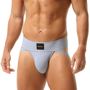 OEM-Service Großhandel Low-Rise Herren Sexy Unterwäsche Cuecas <span class=keywords><strong>Jockstrap</strong></span> Komfortable Baumwolle Individuelles Logo Sexy Herren <span class=keywords><strong>Jockstrap</strong></span> - Product Image 5