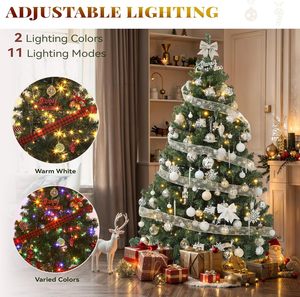 Sapin de Noël artificiel de luxe en forme de sapin, en PE et PVC, pour extérieur, avec LED chaudes, directement de l'usine - Product Image 3