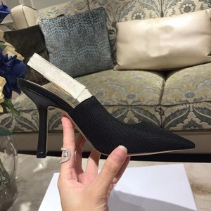 Nouvelles sandales de luxe pour femmes 2026 à talons hauts, avec lettres brodées et en cuir véritable - Product Image 4