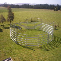Panneaux de clôture de haute qualité pour enclos de bétail, chevaux et animaux de ferme, portables, en acier galvanisé, 6 pieds, écologiques
