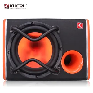 High performance car active full audio sound subwoofer box portable 10 inch trapezoid auto subwoofer