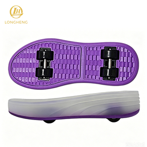 Semelle de patin à roulettes Longheng Vibrant Purple à 2 roues, conception à roulement fluide, base antidérapante pour remplacement général de <span class=keywords><strong>semelles</strong></span> de patins. - Product Image 1