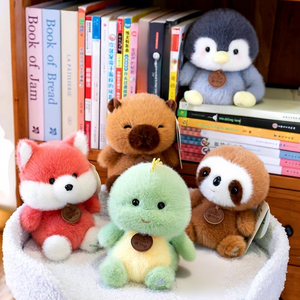 Adorable petite poupée animale en peluche, jouet en polyester et coton PP, 11-30 cm, pour filles et garçons, enfants, adorable - Product Image 1