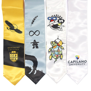 Estola de Graduación Personalizada MONDON con Diseño de Patrimonio Indígena - Estampado Digital de Alta Definición en Satén Premium - Product Image 4
