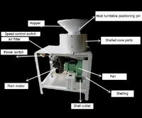 Machine à décortiquer et à séparer les graines de Moringa Birui avec éventail de décorticage et éplucheur de peau, haute productivité, capacité de 200 kg/h