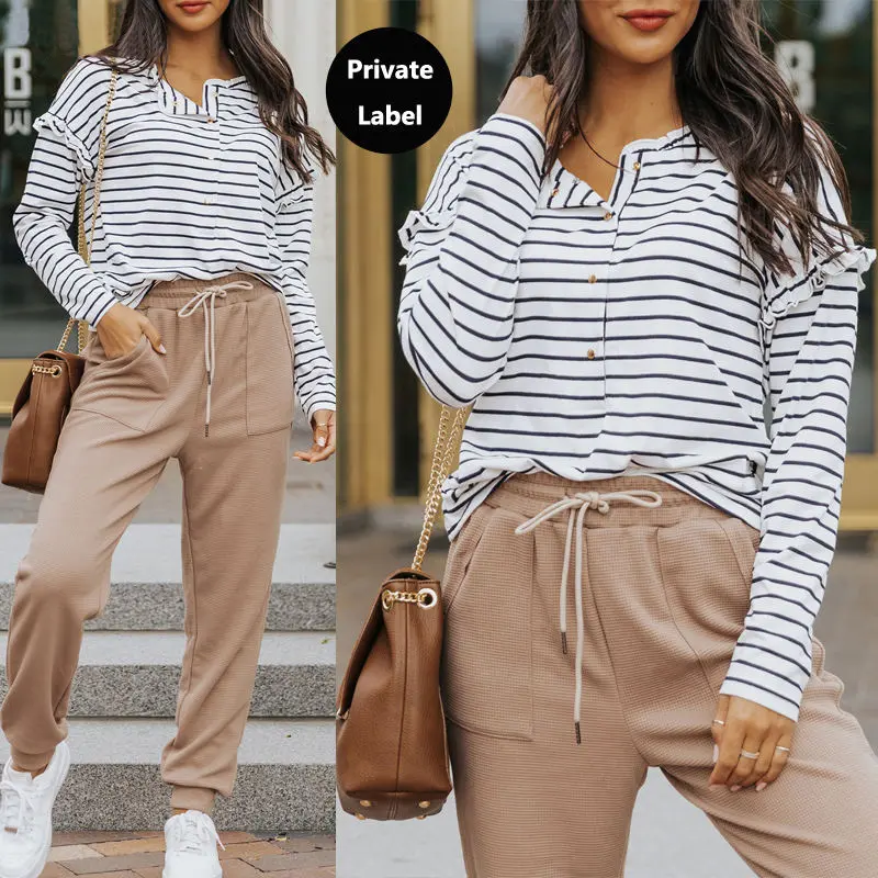 Striped long sleeve Top