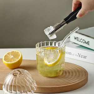 Vaso <span class=keywords><strong>de</strong></span> Vidrio Borosilicato Resistente al Calor <span class=keywords><strong>de</strong></span> 400 ml, con Tapa Abovedada Acanalada y Pajita, para Café Helado, Jugo, Leche, Té, Hecho a Mano, Reutilizable, para Niños - Product Image 2