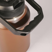 Seau à glace en acier inoxydable COOTTY pour l'extérieur, grande capacité de 1 gallon, bouilloire à eau portable, camping, double paroi, isolation sous vide