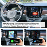Kit de module décodeur sans fil Apple CarPlay Android Auto pour Volvo S90/S90L, mise à niveau de l'écran d'origine de la voiture, 2017-2022