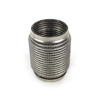 Tuyau flexible d'échappement universel en acier inoxydable de haute qualité, type soufflet, OEM 3.0 pouces, avec interverrouillage interne, pour voitures
