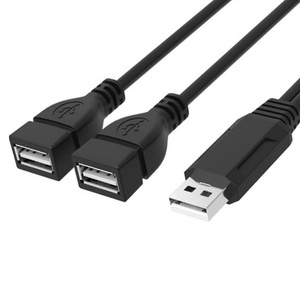 <span class=keywords><strong>USB</strong></span> 2.0 loại một Nam để loại kép Một Nữ jack Y Splitter Adapter sạc cáp - Product Image 3
