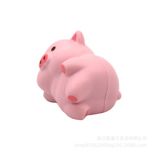 Cartoon Pig Pu Foam Lying Pose Cute Animal Toy Desk Ornament Gift Slow <b>Rebound</b> Toy - Product Image 2