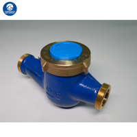 Medidor de Agua Mecánico Externo Ajustable de Latón, OEM, con Dial y Múltiples Boquillas