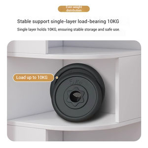 Estantería de esquina que ahorra espacio, estantería de madera multifuncional de suelo a techo, proveedor de muebles de oficina modernos para el hogar - Product Image 3