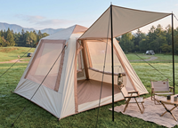 Tente de camping familiale gonflable automatique pour la randonnée et la plage, abri instantané extérieur, imperméable et résistant au vent