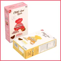 Vente en gros de Chine Papier imprimé personnalisé Boîte à cartes d'emballage pour aliments congelés cosmétiques Chocolat Snack Biscuits Bébé