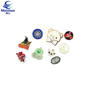 Badge de collection Meishan en alliage métallique poli, forme <span class=keywords><strong>croissant</strong></span> irrégulière, motif ciel nocturne étoilé argenté - Product Image 1