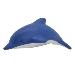 Promotional PU Foam Anti Stress DOLPHIN Shaped Custom Logo Promotional Gifts SA014 Stress Relieve Ball Stress DOLPHIN in Stock