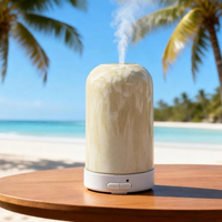 Humidificateur à ultrasons électrique en verre et diffuseur d'huiles essentielles, lumière LED 7 couleurs, écologique, usage domestique, garantie 1 an