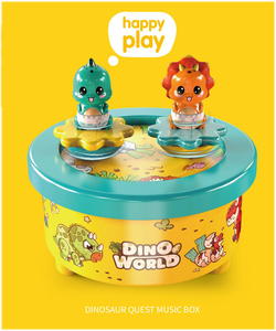 Caja Musical Giratoria de Dinosaurio de Plástico de Alta Calidad para Niños, Caja Musical de Cuerda con Batería, Juguetes Musicales para Regalos - Product Image 4