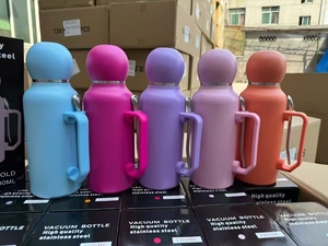 Set de Termos y Botellas de Fútbol 1.0L 1.2L con Tazas, Tarro de Almacenamiento para <span class=keywords><strong>Mate</strong></span>, Té y Café, Botella Tumbler con Pajita, Taza para Café, Vino y Té - Product Image 6