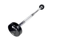 Barres d'haltères BLD en acier revêtu avec poids fixe, poignée moletée antidérapante en fonte massique, pour entraînement de force à domicile, 10-55 kg