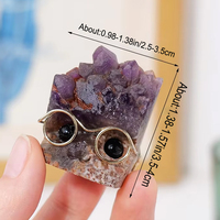 Ornement hérisson en cristal de quartz naturel transparent en gros, style Feng Shui, sculpté, thème amour DIY pour la décoration intérieure