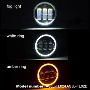 4 pollici Foglight con bianco/ambra Halo 4 ''HA CONDOTTO LA luce di nebbia fendinebbia per jeep wrangler JL 2018 2019 + - Product Image 2