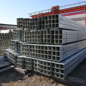 Tubo quadrado galvanizado RHS 20x20 25x25 tubo de seção oca 40x40 50x50 20x40 40x60 100x150/tubo de aço retangular galvanizado